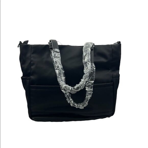 NWT Kenneth Cole Black Vesey Nylon Tote - Picture 2 of 6